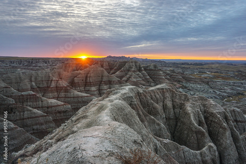 Rugged Terrain at Badlands National Park