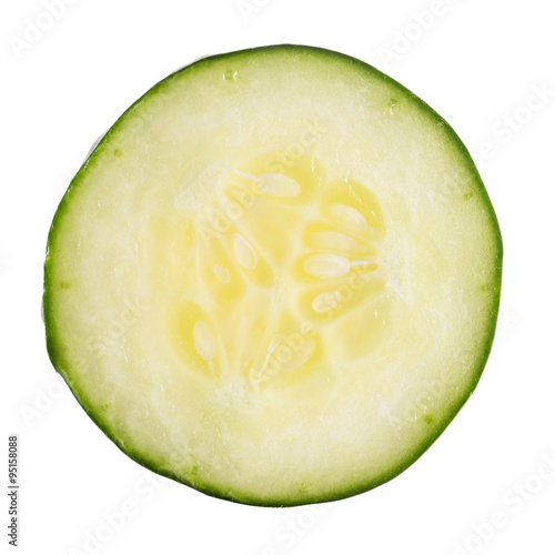 sliced green cucumber