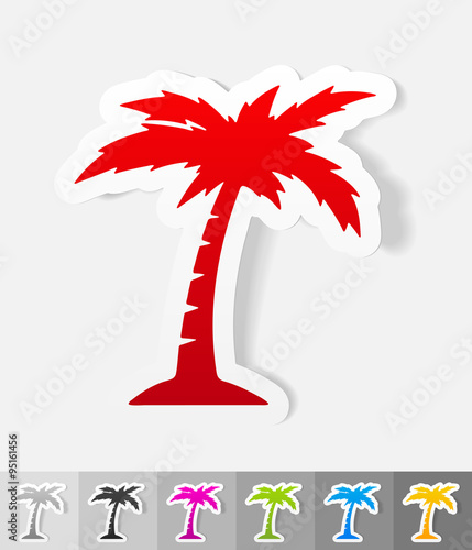 realistic design element. palm