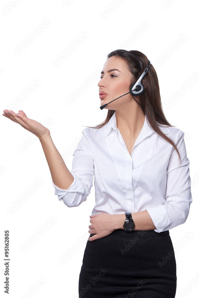 Support phone operator in headset Support phone operator in headset