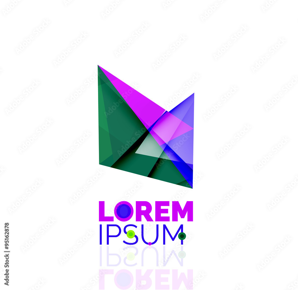 Logo, abstract geometric business icon Logo, abstract geometric business icon