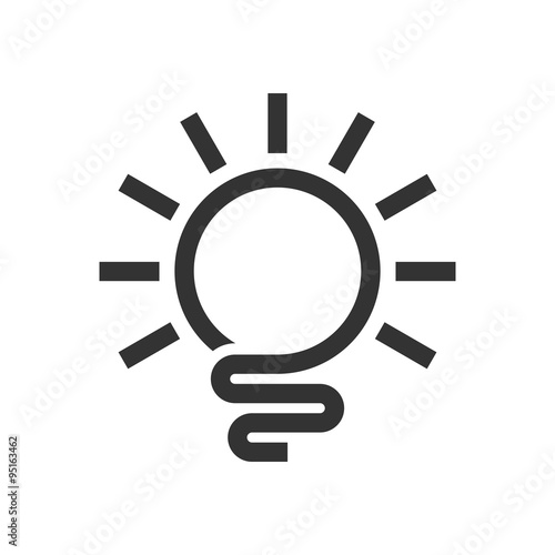Abstract Light Bulb Logo Template