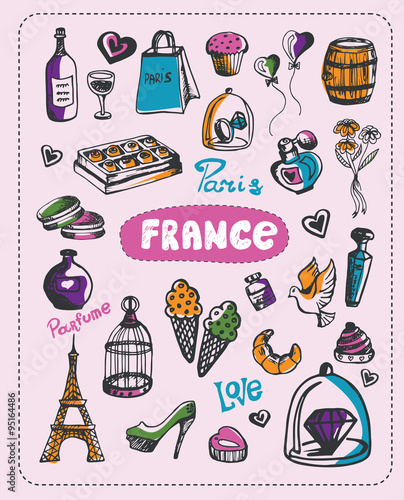 Photography Doodle of France.
