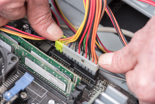 Quadro em tela Computer connector