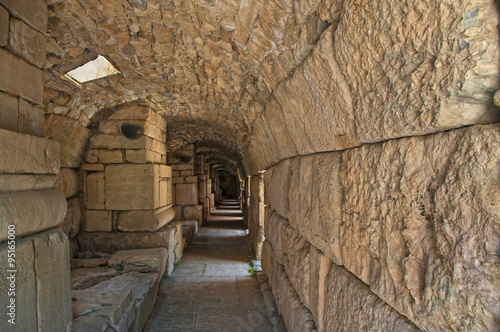 ruins of ancient greek tunnel