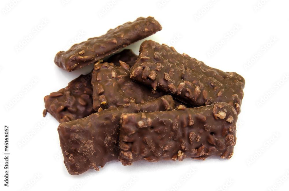 chocolate cookies against white background chocolate cookies against white background