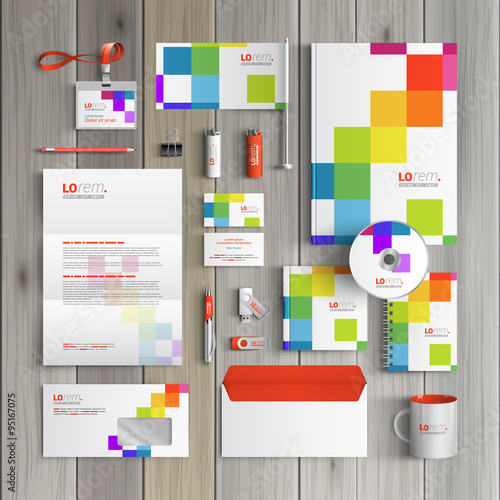 Stationery template design