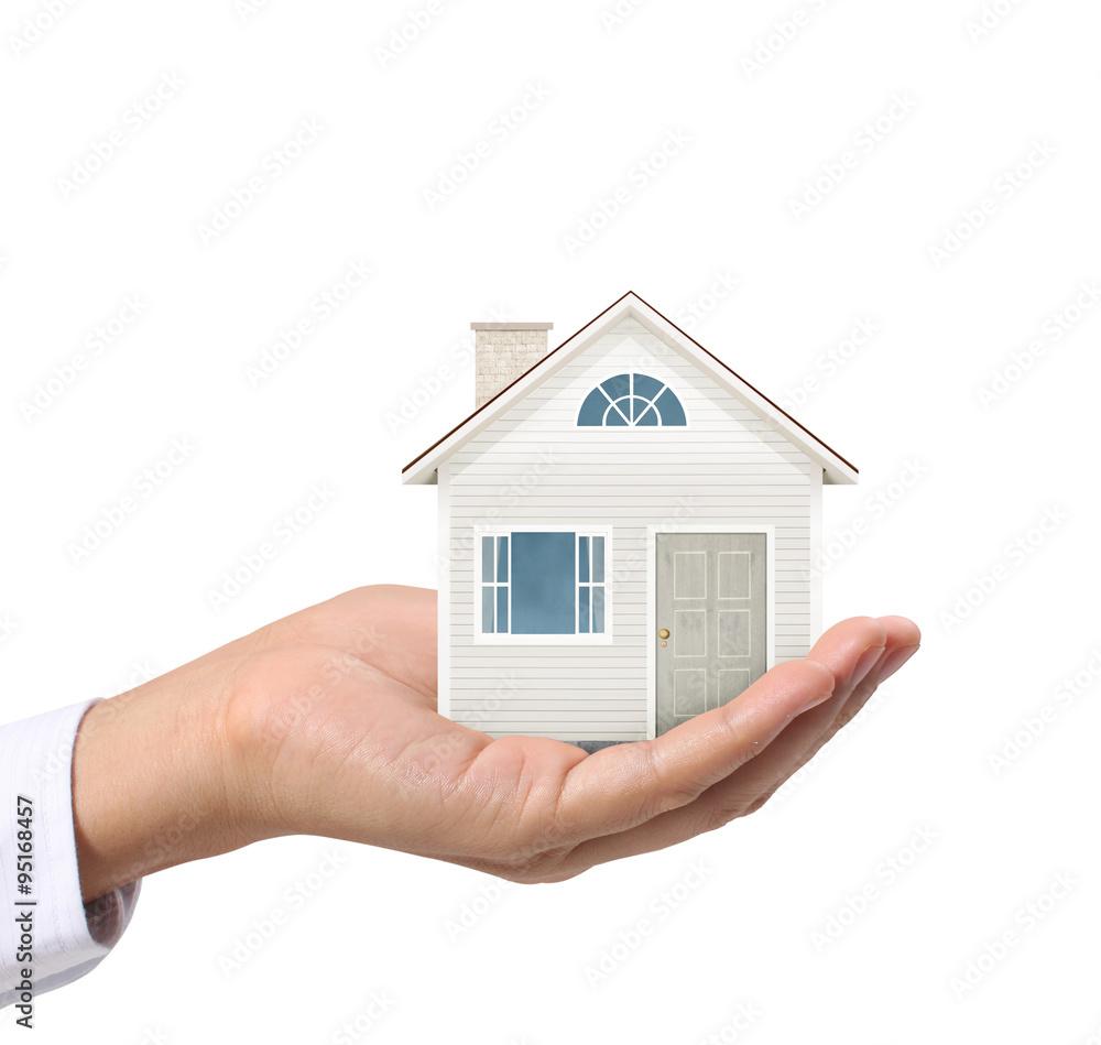 holding house representing home ownership holding house representing home ownership