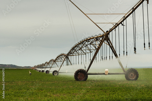Irrigation sistem in a cultivated landscape