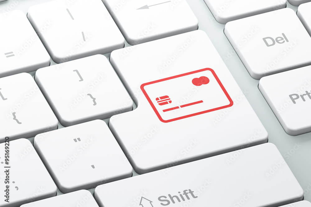 Money concept: Credit Card on computer keyboard background Money concept: Credit Card on computer keyboard background