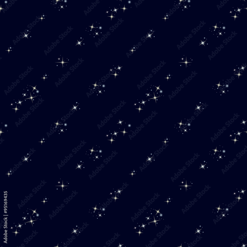 Starry sky seamless pattern Starry sky seamless pattern