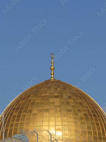 Dome Mountain. Mosque in East Jerusalem

