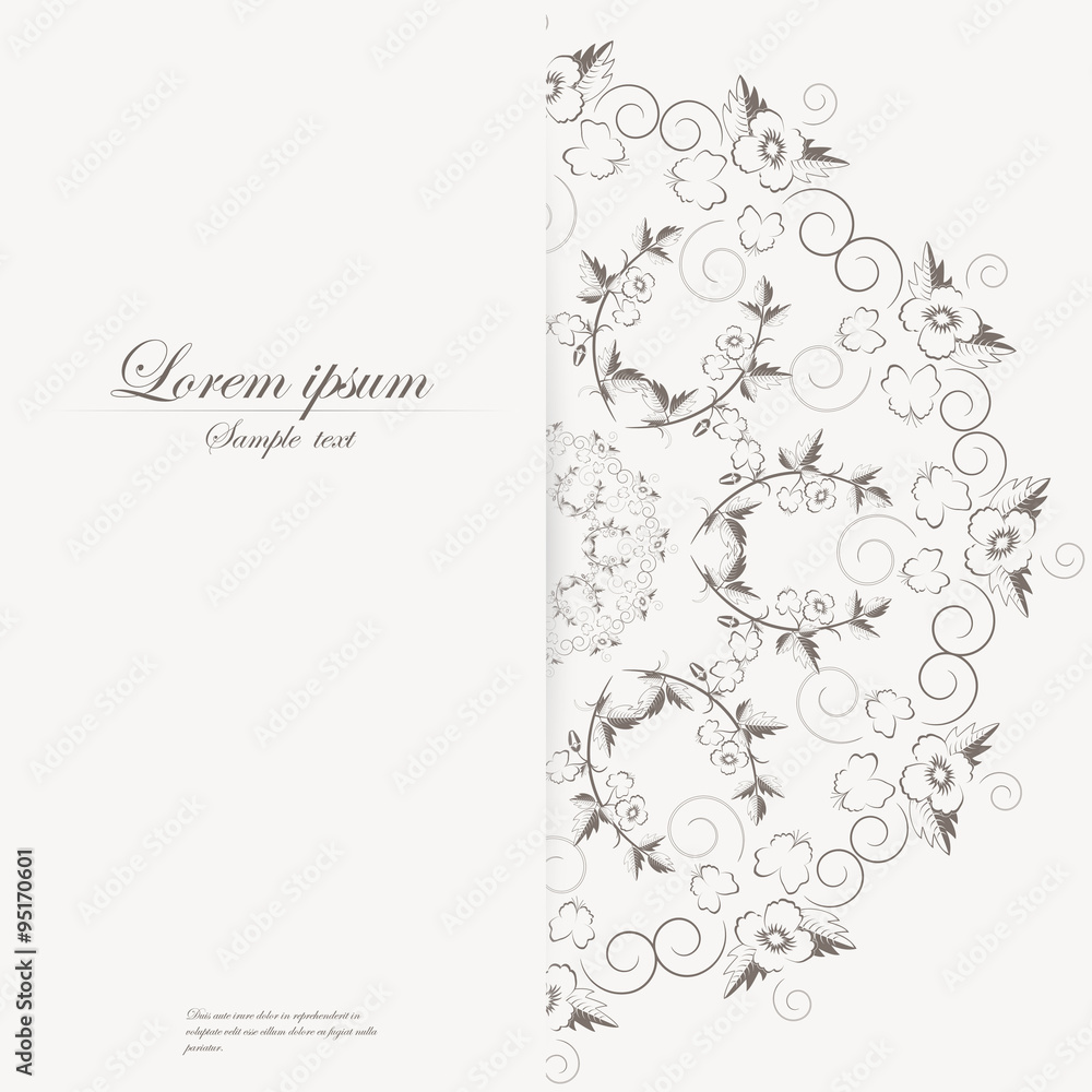 Obraz premium Vector template for folder, business card and invitation 