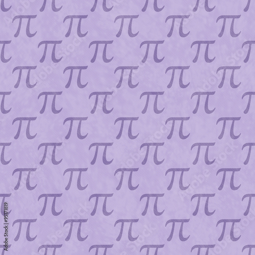 Purple Pi Symbol Design Tile Pattern Repeat Background