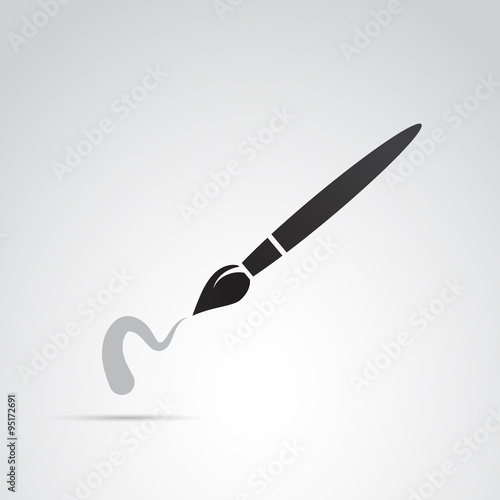Brush vector icon.