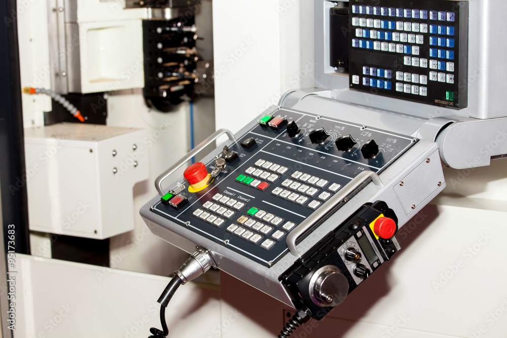Control panel of CNC machine Control panel of CNC machine
