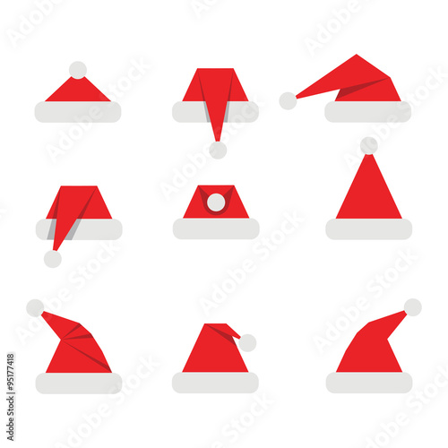 Christmas hat flat transparent background