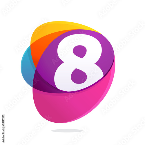 Number eight with ellipses intersection.