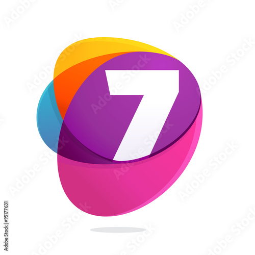 Number seven with ellipses intersection.