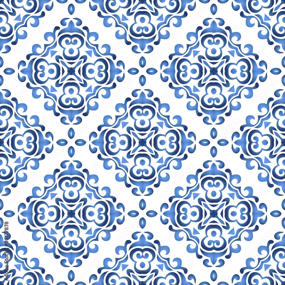 Abstract seamless ornamental vector pattern for fabric Abstract seamless ornamental vector pattern for fabric