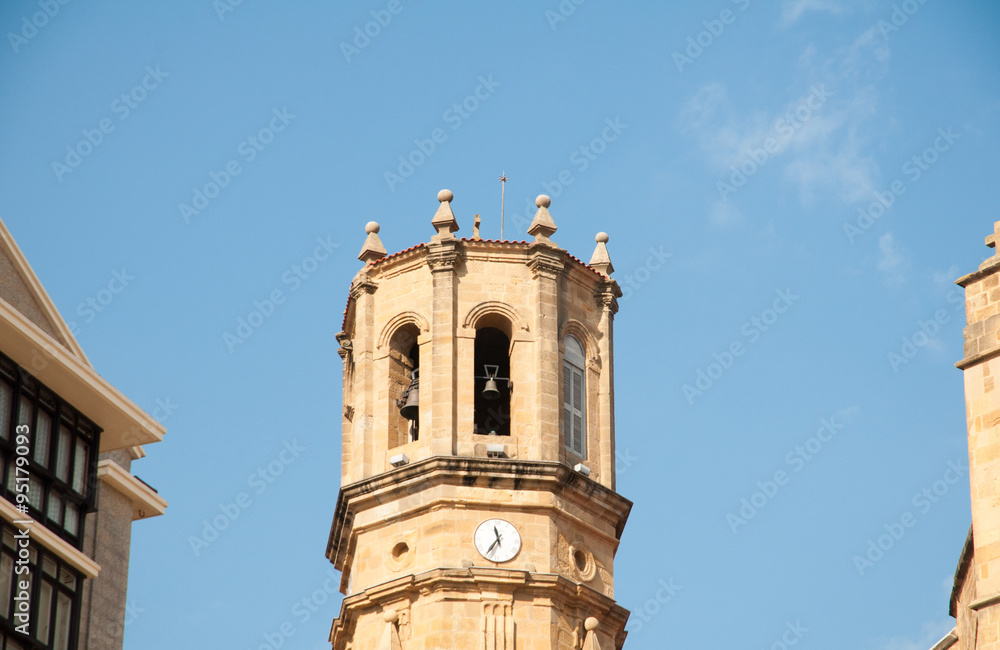 Gothic Basque church spire