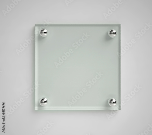 Schilderij op canvas Transparent glass board