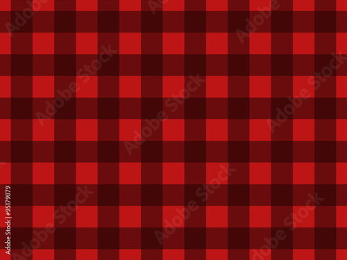 Seamless pattern with black squares on a red background