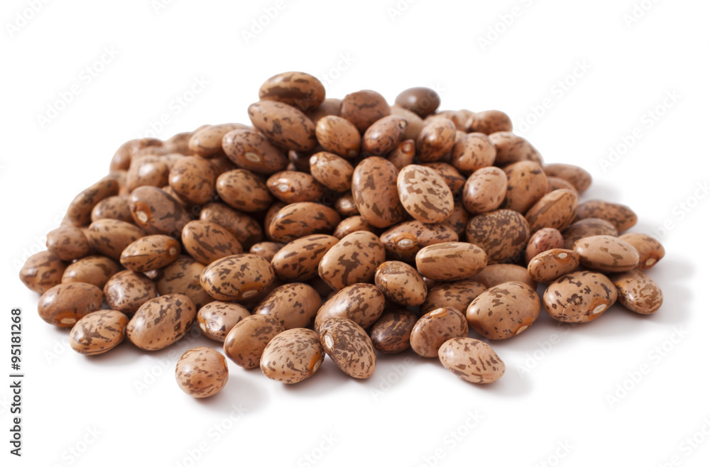 pinto beans isolated on a white background pinto beans isolated on a white background