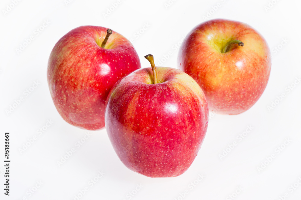 Red apple isolated on white background Red apple isolated on white background