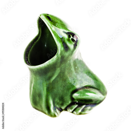 Картината върху платно Green Frog figurine