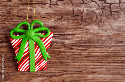 Christmas background with gift