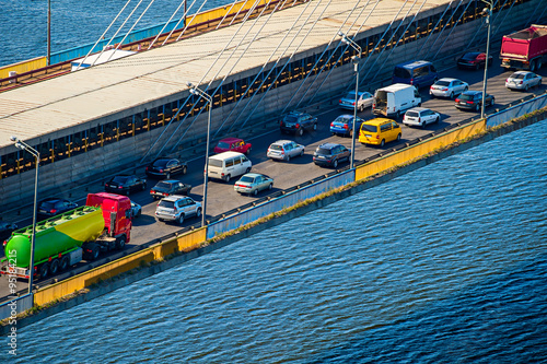 Traffic problem on a bridge
