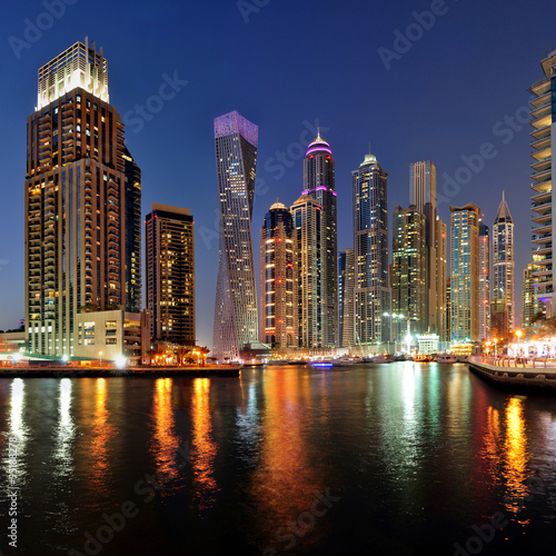 Dubai Marina Bay Cityscape © hnphotography
