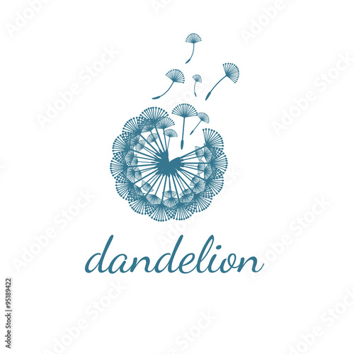 Fototapeta Naklejka Na Ścianę i Meble -  Illustration of concept dandelion. Vector
