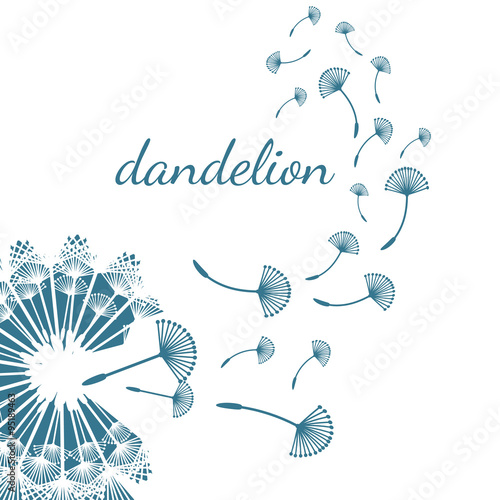 Fototapeta Naklejka Na Ścianę i Meble -  Illustration of concept dandelion. Vector