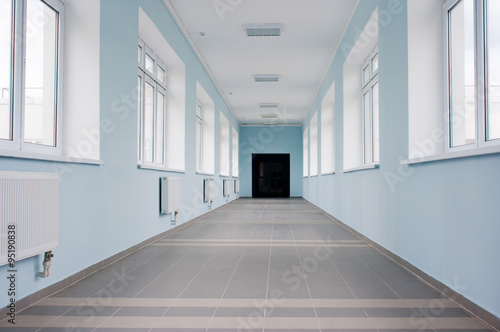 empty hall in office building