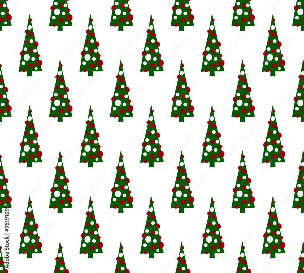 Color christmas trees pattern Color christmas trees pattern