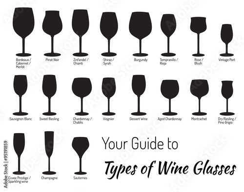 Hand drawn isolated wine glasses