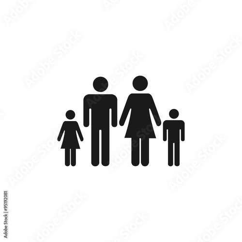 family icon. Flat design style eps 10.