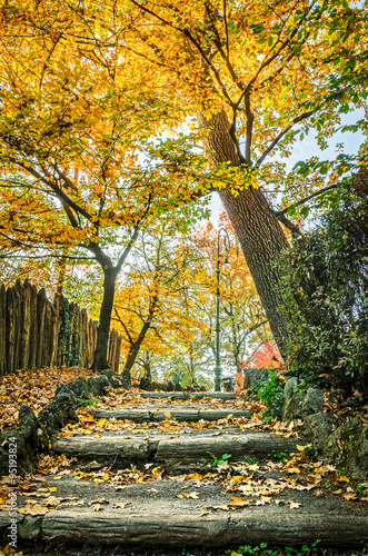 Turin (Torino) Parco del Valentino in autumn colors