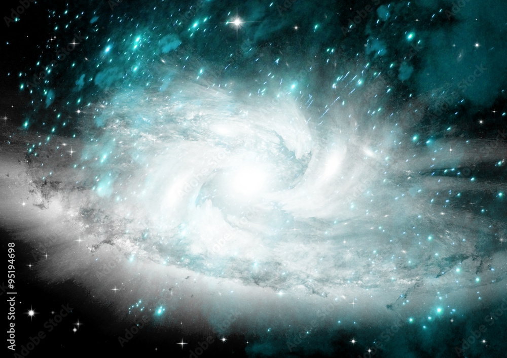 galaxy in a free space galaxy in a free space