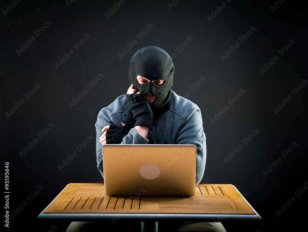 Hacker at work