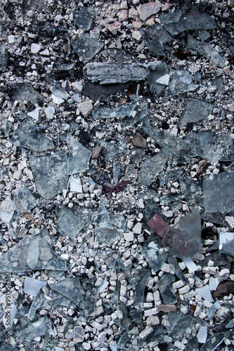 Wallpaper Mural Broken glass on ground texture Torontodigital.ca
