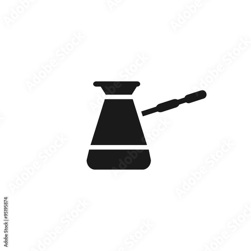 The turk icon. Coffee symbol. Flat Vector illustration