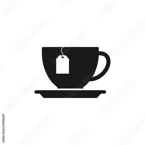 cup with tea bag icon