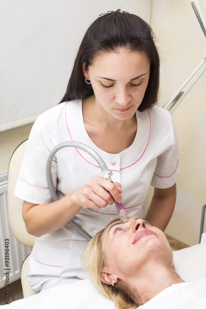 woman is in the process at the clinic lipomassage woman is in the process at the clinic lipomassage