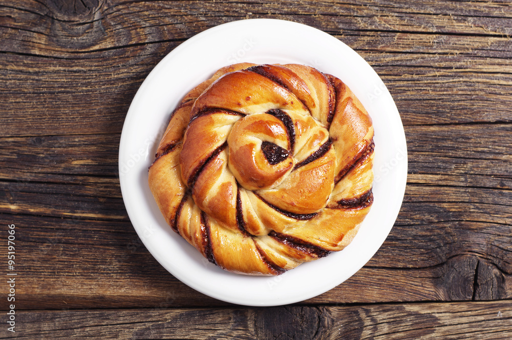 Fresh buns with jam Fresh buns with jam