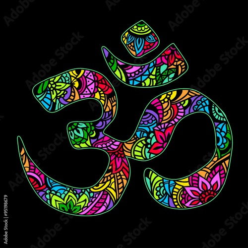 OM Hand drawn Indian design