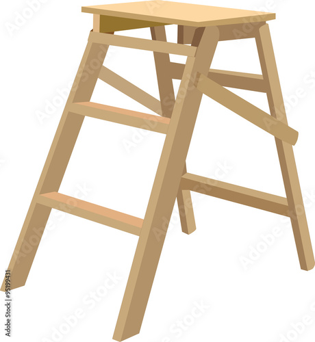 scala di legno 