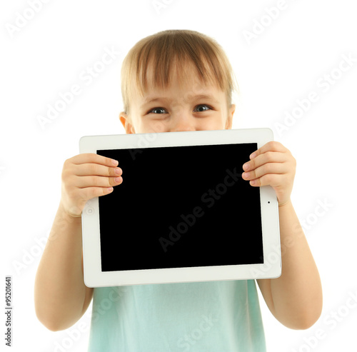 Beautiful little girl with ...